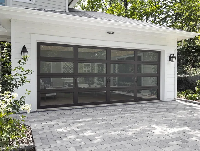 Bonita Springs Garage Door Repair design specialist presenting custom garage door options to Bonita Springs homeowner